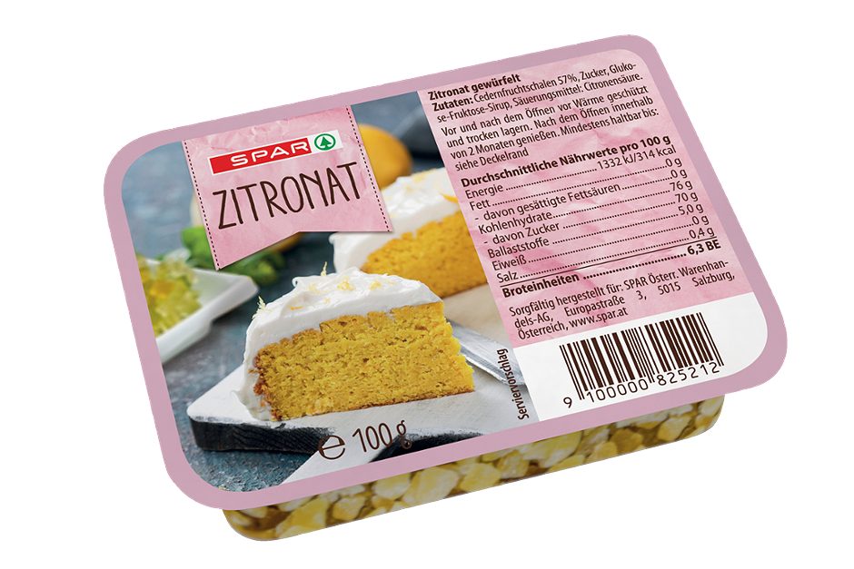 SPAR Zitronat 100 G