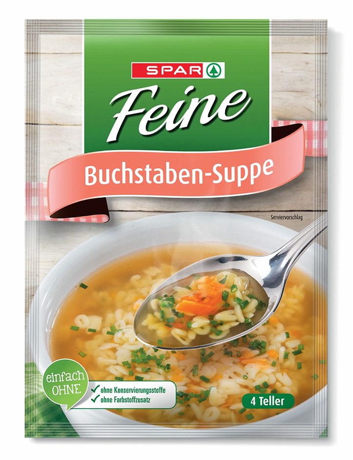 SPAR Feine Buchstaben-Suppen Buchstaben für 4 Teller