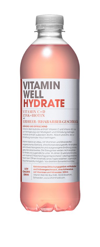 Vitamin Well Hydrate 0,5 L EINWEG mit Pfand