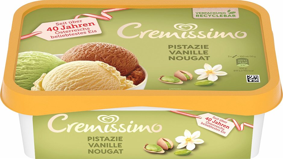 Eskimo Cremissimo Pistazie-Vanille-Nougat 1 L