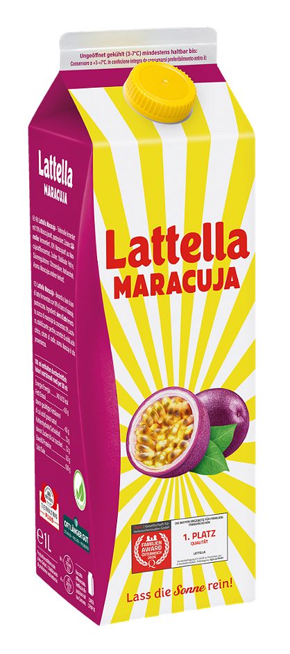 Lattella frucht & molke Maracuja 1 L EINWEG ohne Pfand