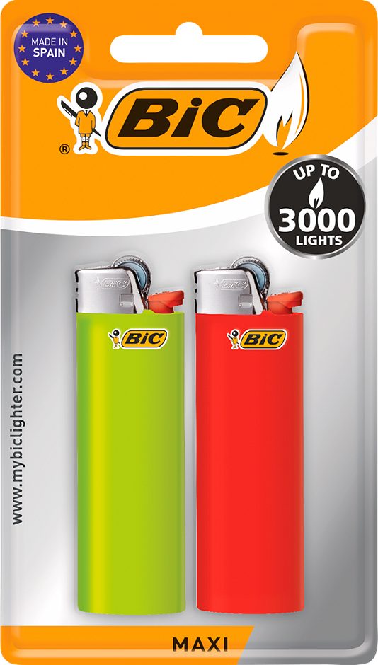 BIC Feuerzeug J26 Maxi 2er