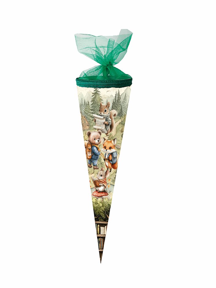 Schultüte 50cm, Tierischer Schulstart