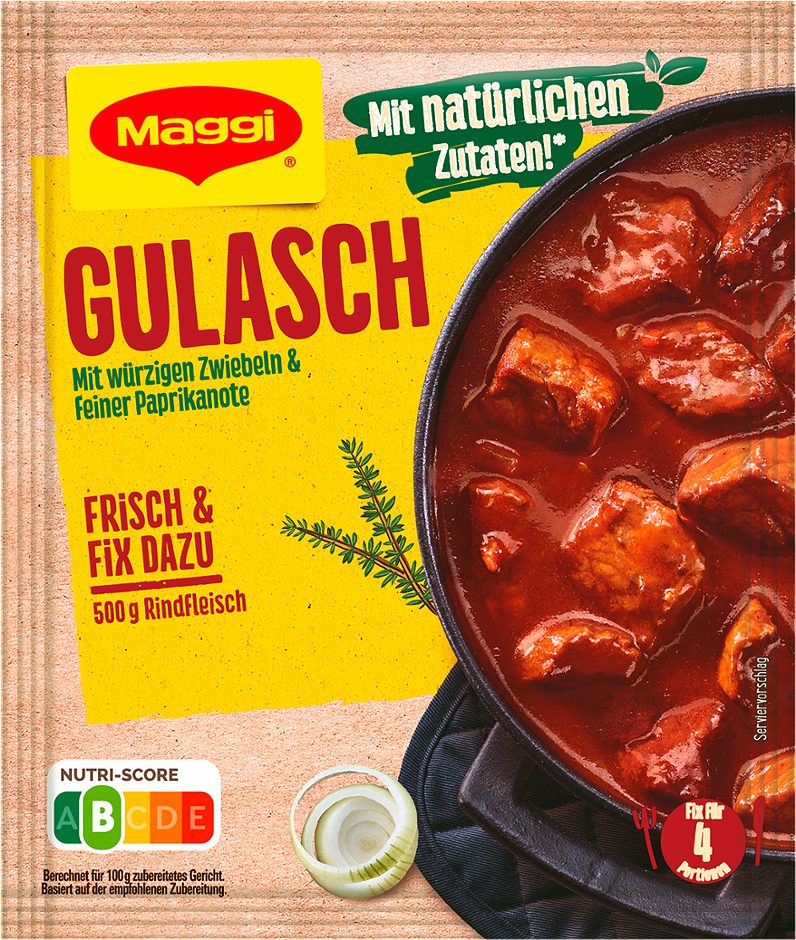 Maggi Fix für Gulasch