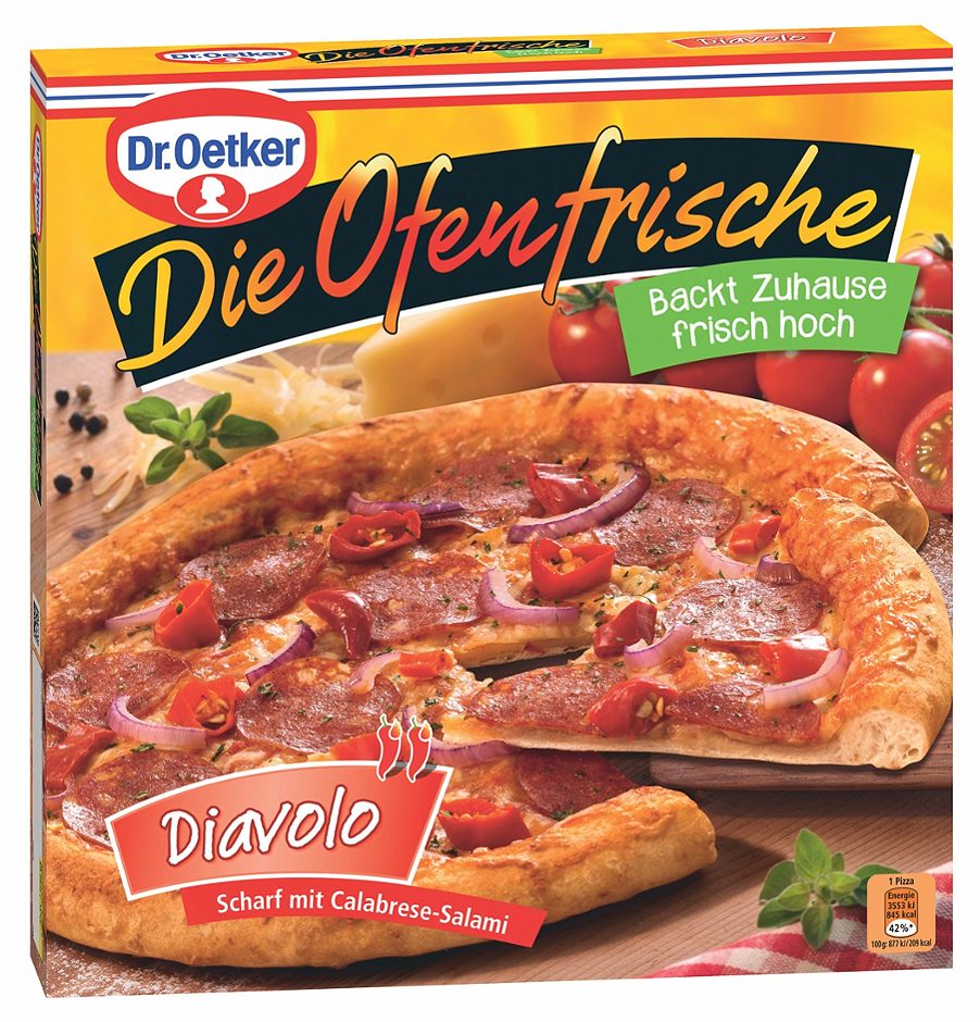 Dr. Oetker Die Ofenfrische scharf mit Calabrese-Salami Diavolo 405 G