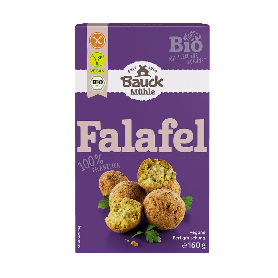 Bauck Mühle Bio Fertigmischung Falafel glutenfrei 160 G