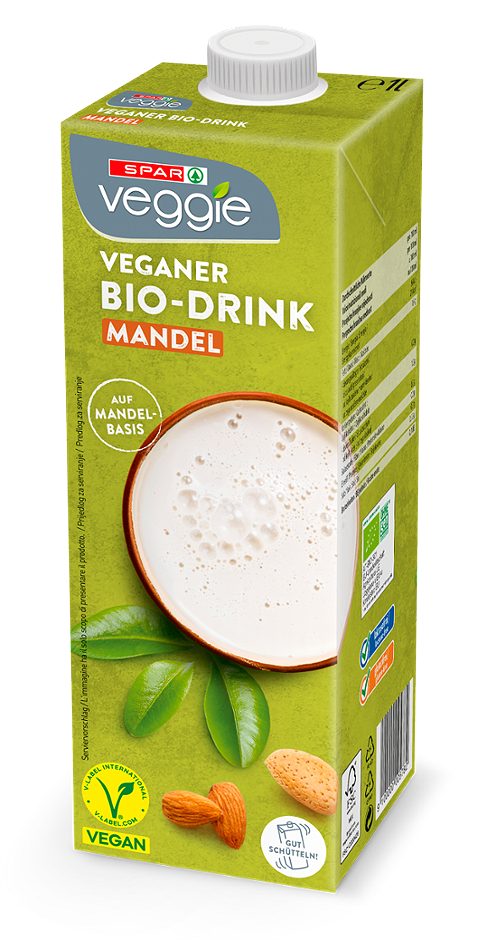 SPAR Veggie veganer Bio-Drink Mandel 1 L