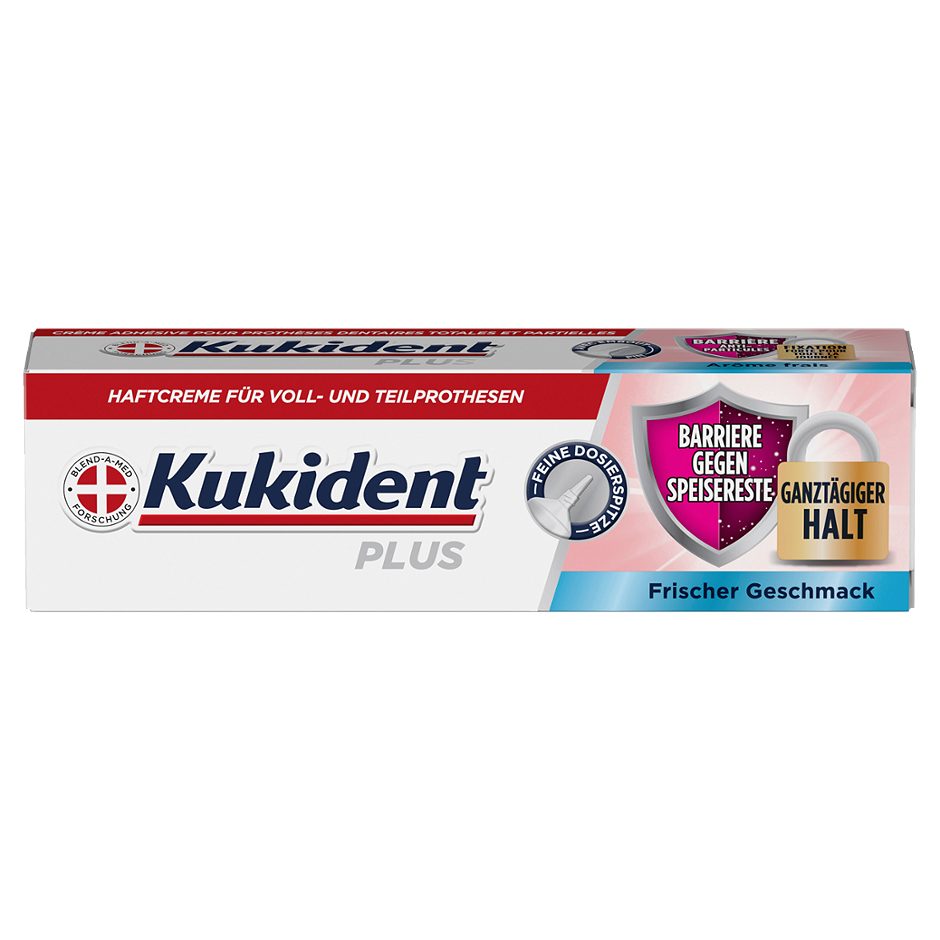 Kukident Plus Haftcreme Fischer Geschmack 40g