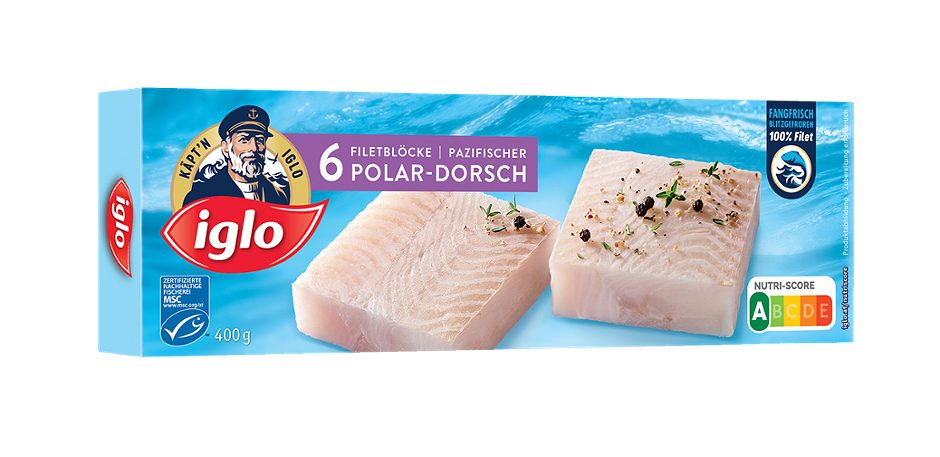 Iglo Fang-Frisch MSC Pazifischer Polar-Dorsch 6 Stück 400 G