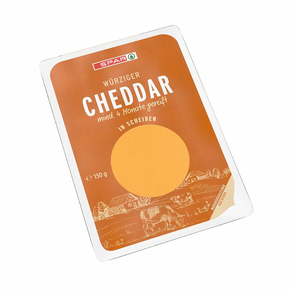 SPAR Cheddar in Scheiben 150 G