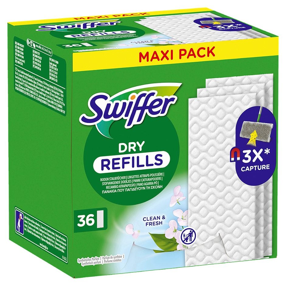 Swiffer Bodentuch trocken mit Febreeze 36 Stück