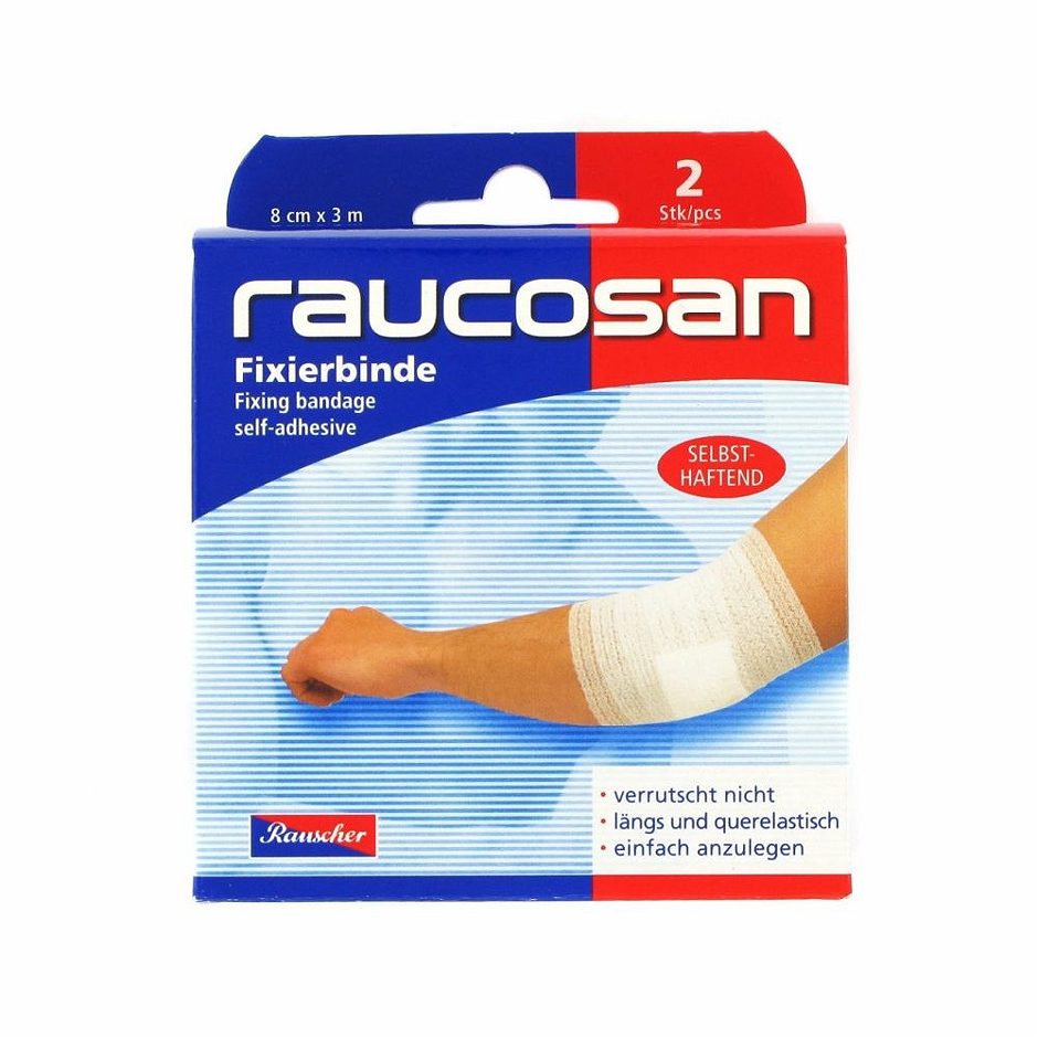 Raucosan Fixierbinde selbsthaftend 2 Stück