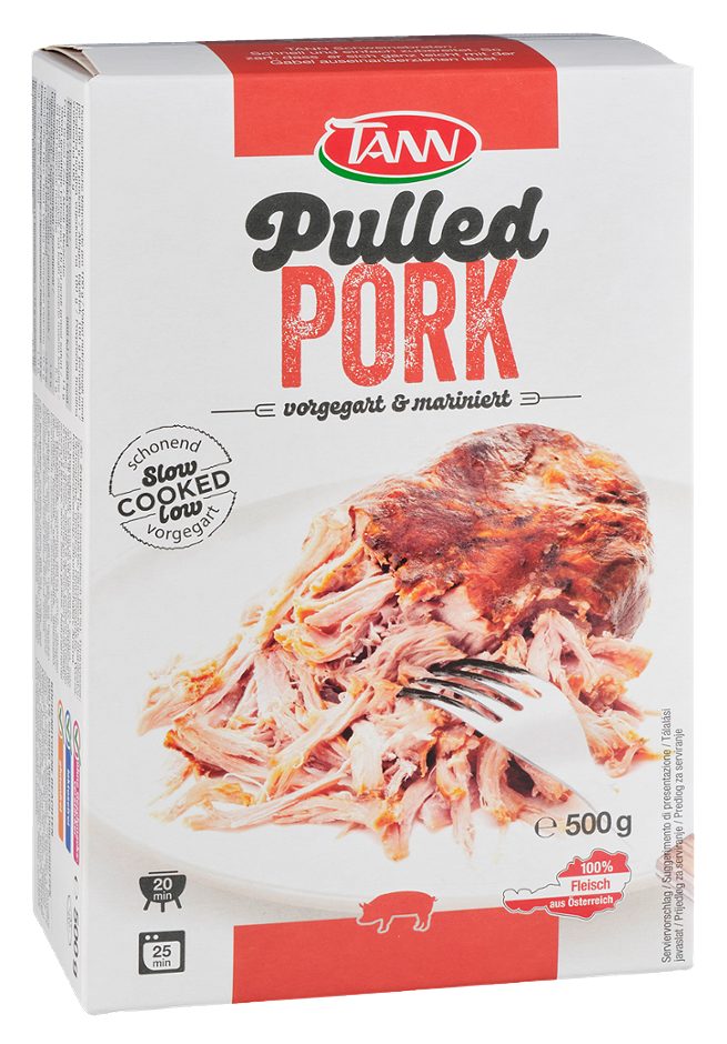TANN Pulled Pork per Packung 500 G