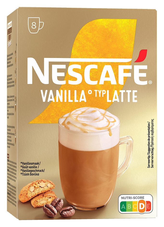 Nescafé Löskaffee Vanilla Latte 8 Portionen 136 G