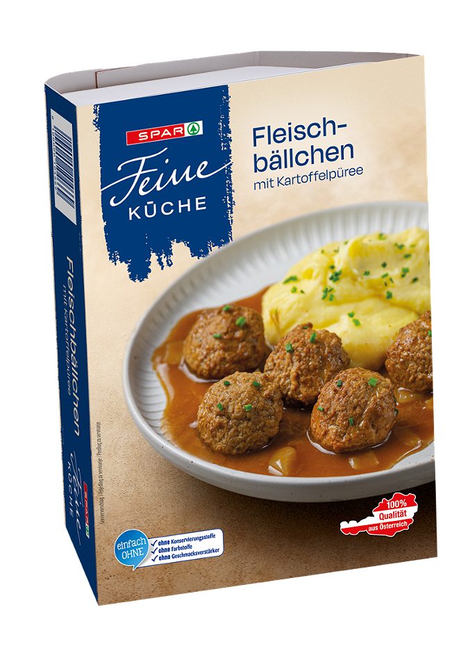 SPAR Feine Küche Fleischbällchen mit Kartoffelpürree 330 G