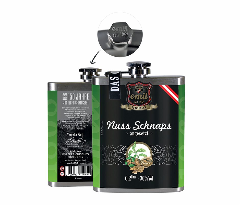 Emil 1868 Nuss Schnaps „angesetzt“ 200 ML