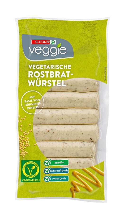 SPAR Veggie vegetarische Rostbratwürstel 175 G