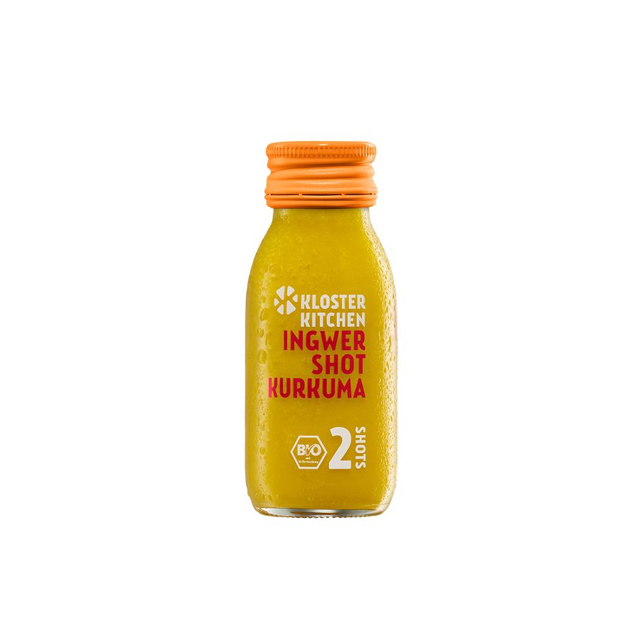 Kloster Kitchen Ingwer Shot Kurkuma 60 ML EINWEG ohne Pfand