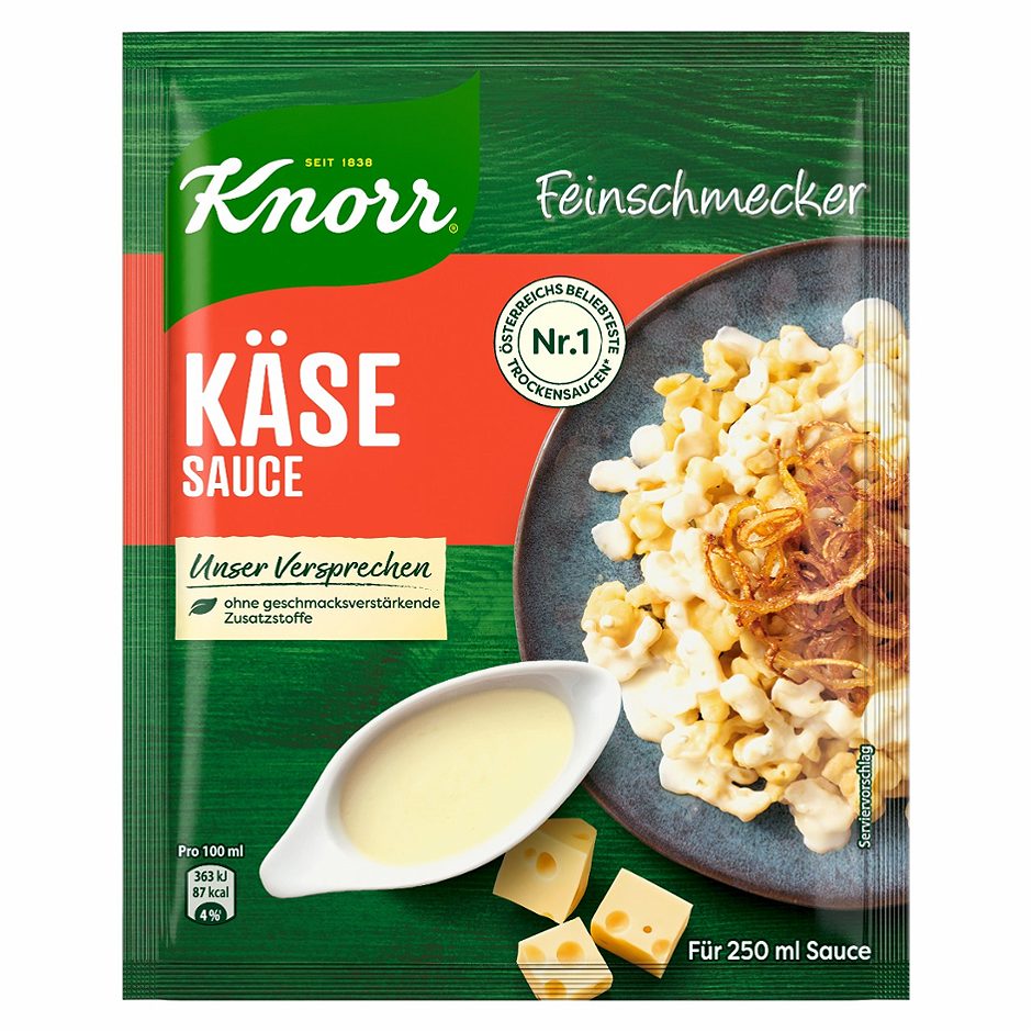 Knorr Feinschmecker Sauce Käse
