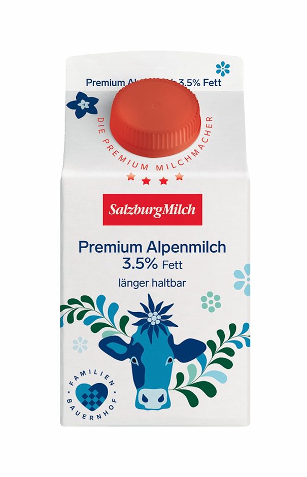 SalzburgMilch Premium Alpenmilch länger haltbar 3,5% Fett 0,5 L EINWEG ohne Pfand