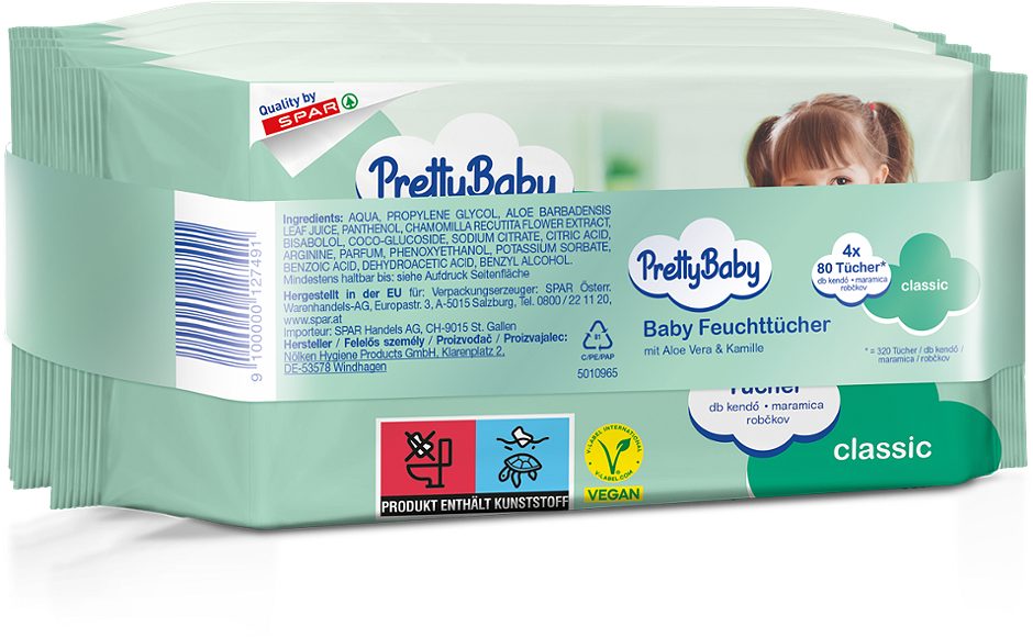 Pretty Baby Baby Feuchttücher Classic
