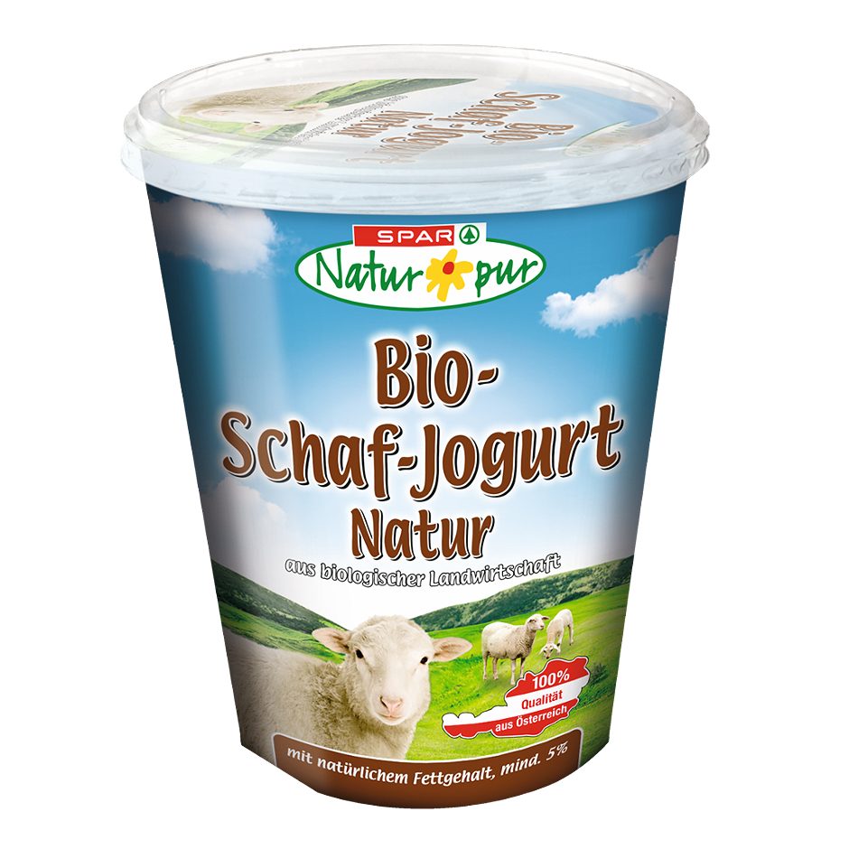 SPAR Natur*pur Bio-Schaf-Jogurt Natur 400 G EINWEG ohne Pfand
