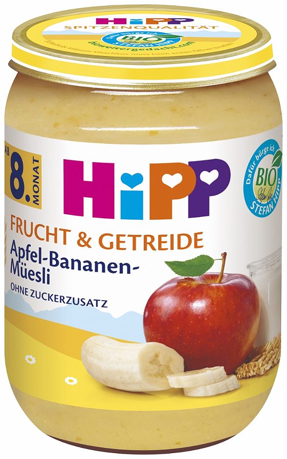 Hipp Frucht & Getreide Bio-Apfel-Bananen-Müesli 190 G