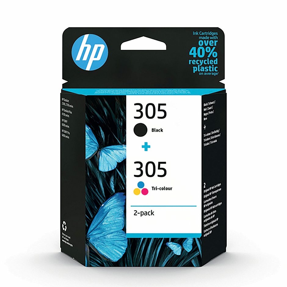 HP Tintenpatrone 305 SW/C/G/M Multi Schwarz & Farbe