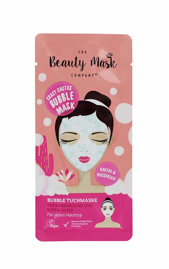 The Beauty Mask Company Bubble Tuchmaske Crazy Cactus Bubble Mask 1 STK