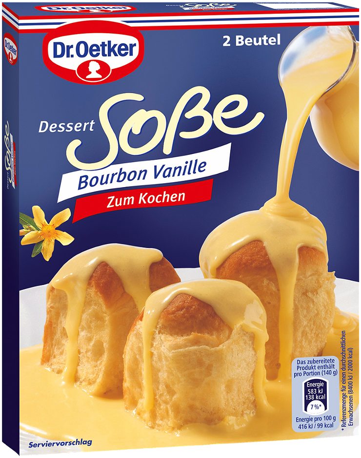 Dr. Oetker Dessert-Soße Bourbon Vanille 2x30g 60 G