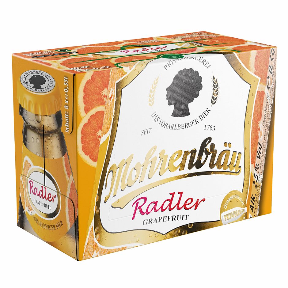 Mohrenbräu Grapefruit Radler 8x0,33l 2.640 ML MEHRWEG