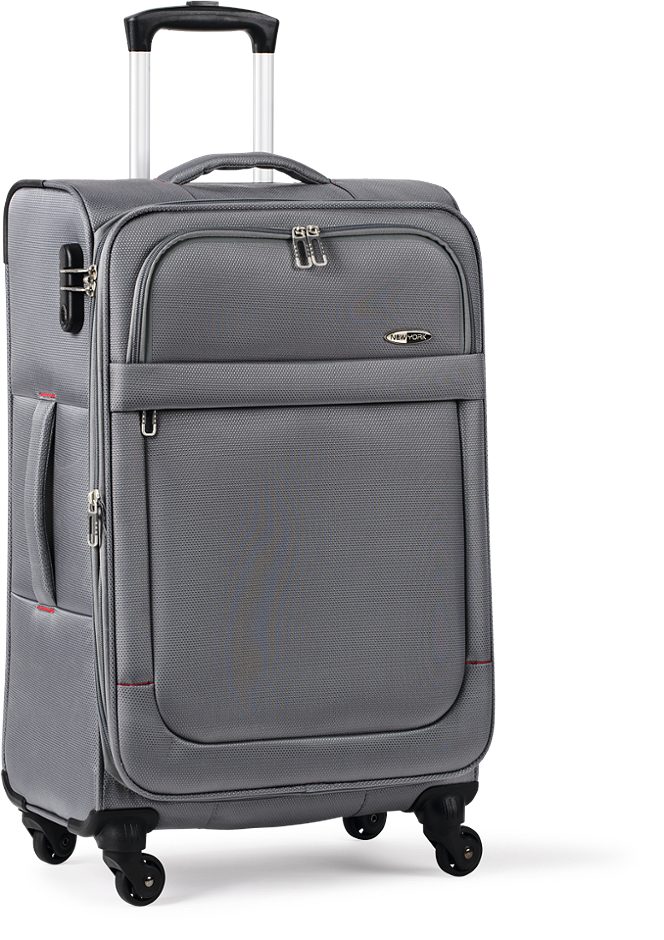NEW YORK Professional Koffer Softschale Grau 66cm