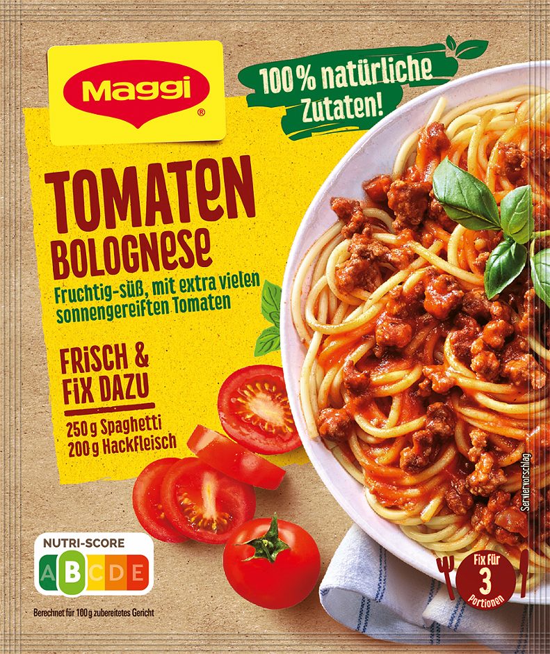 Maggi Fix für Tomatenbolognese