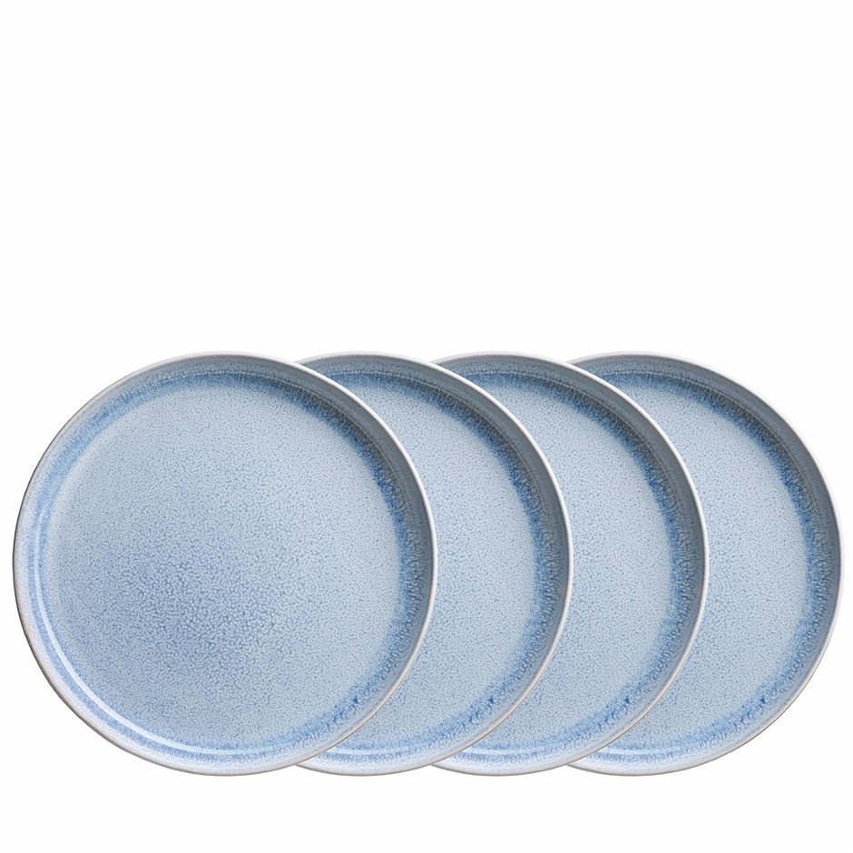 Dessertteller 4er Set Aquata 21cm, in blau