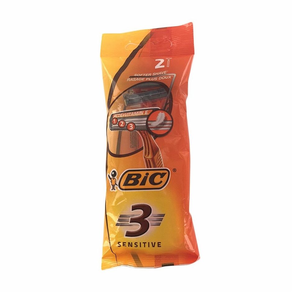 BIC Einwegrasierer 3 Sensitive 2 Stück