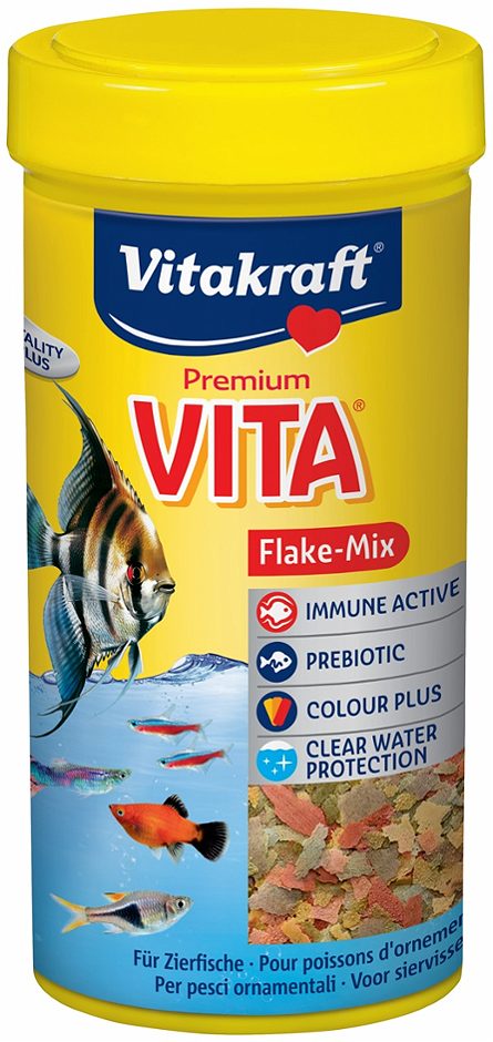 Vitakraft Premium Vita Flockenfutter für Zierfische Flake-Mix Flake-Mix 250 ML
