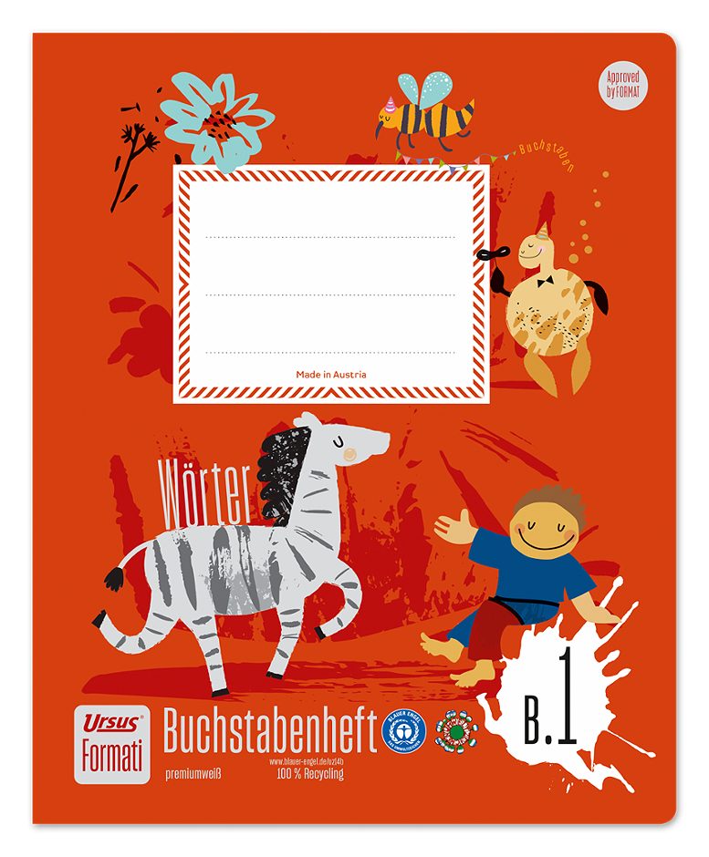 Formati B.1 Buchstabenheft liniert, 14 Blatt