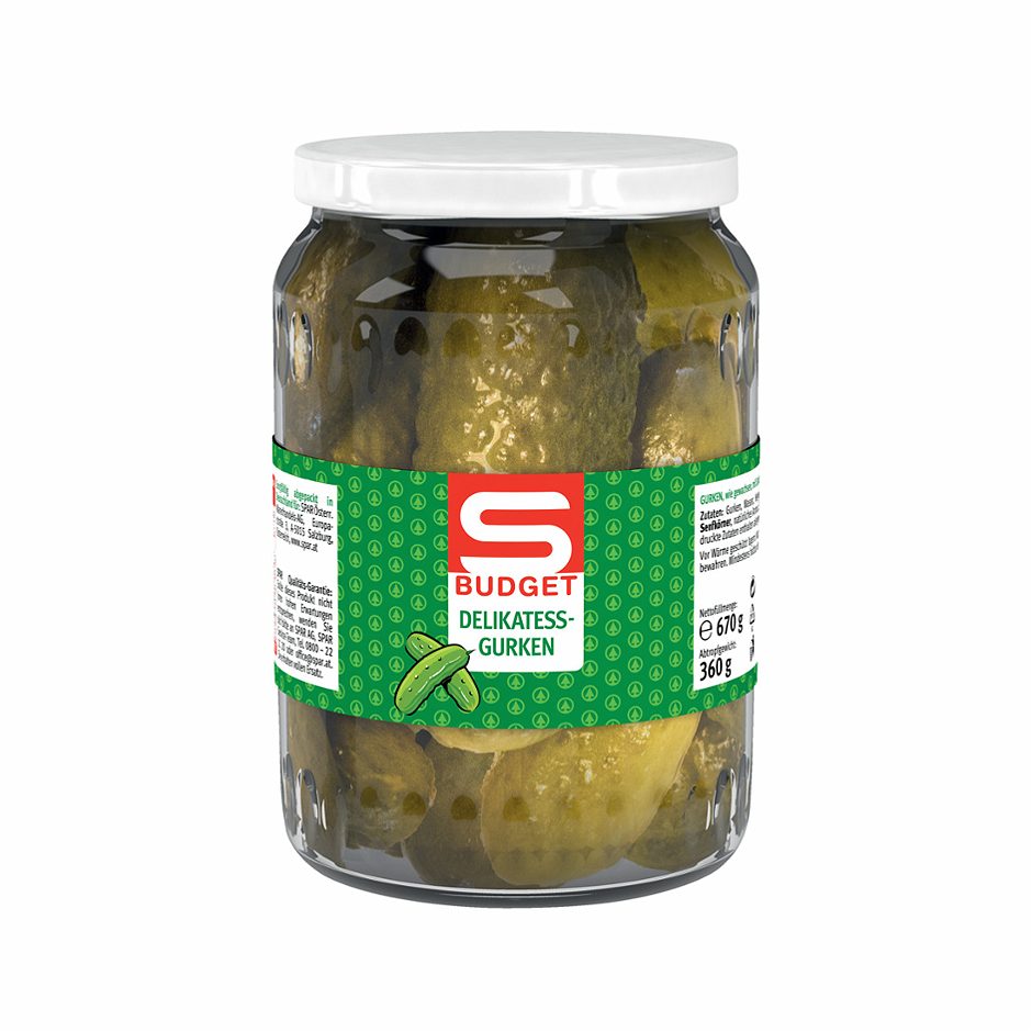 S-BUDGET Delikatess-Gurken 670 G