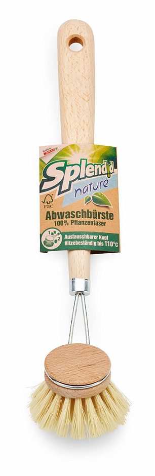 Splendid nature Abwaschbürste weich/rund