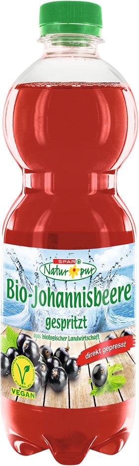 SPAR Natur*pur Bio-Johannisbeere gespritzt 0,5 L EINWEG mit Pfand