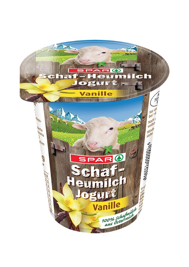 SPAR Schaf-Heumilch Jogurt Vanille 180 G