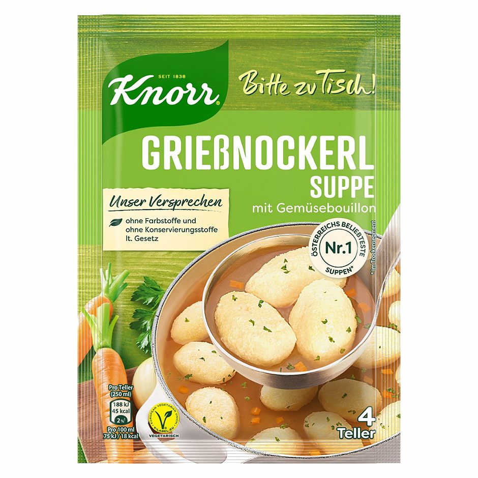 Knorr Bitte zu Tisch Suppe Grießnockerl