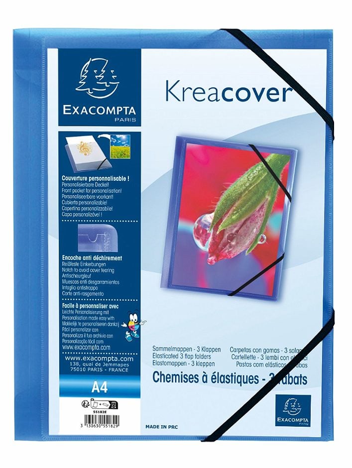 Exacompta Gummizugmappe A4 KreaCover