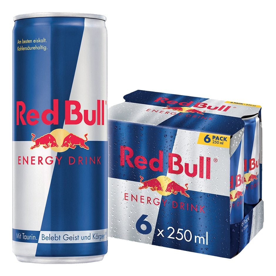 Red Bull Energy Drink 6x0,25l 1,5 L EINWEG mit Pfand