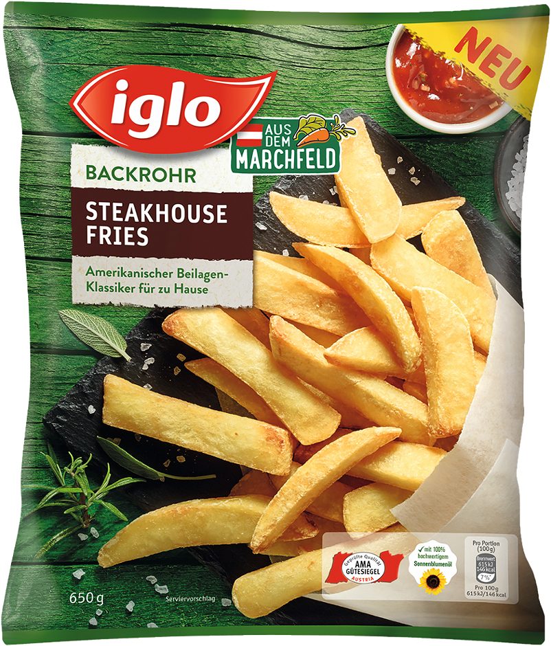 Iglo Steakhouse Fries 650 G