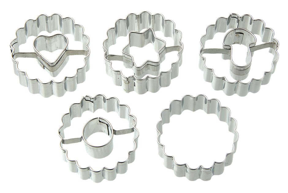 Dr. Oetker Ausstecher Linzer 5tlg