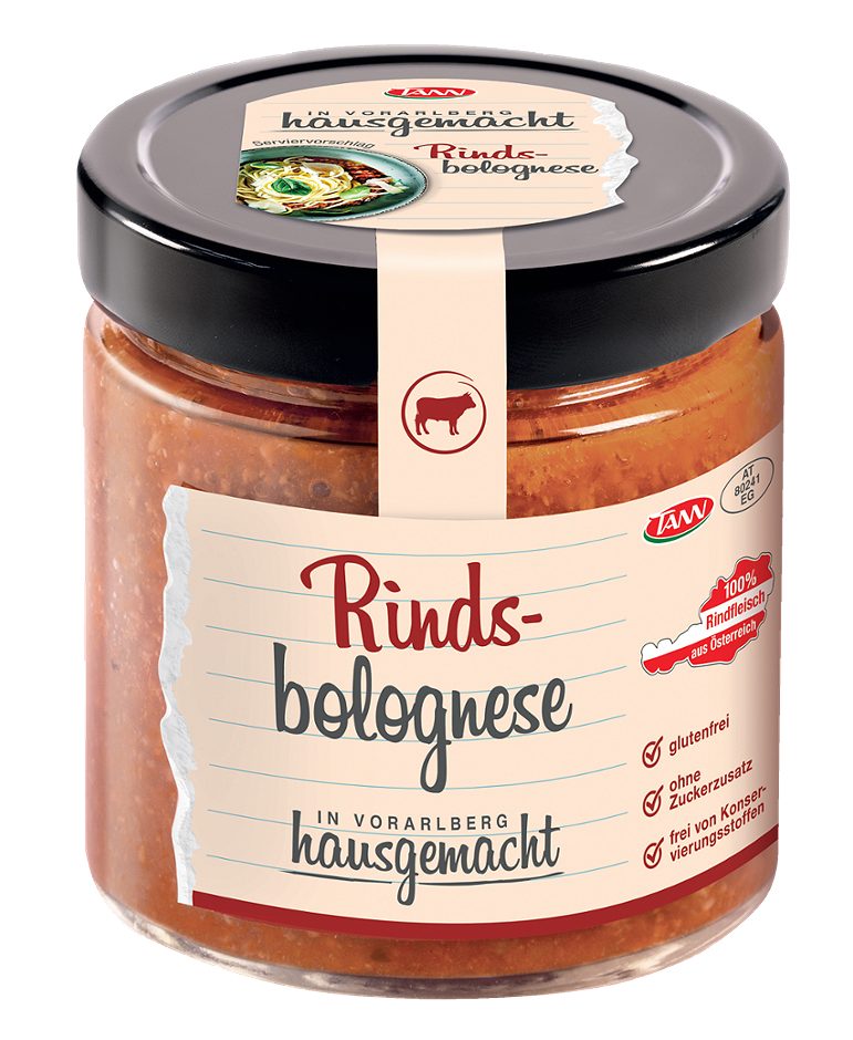 TANN In Vorarlberg hausgemacht Rindsbolognese 360 G