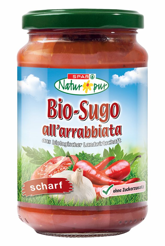 SPAR Natur*pur Bio-Sugo all'arrabiata 350 G