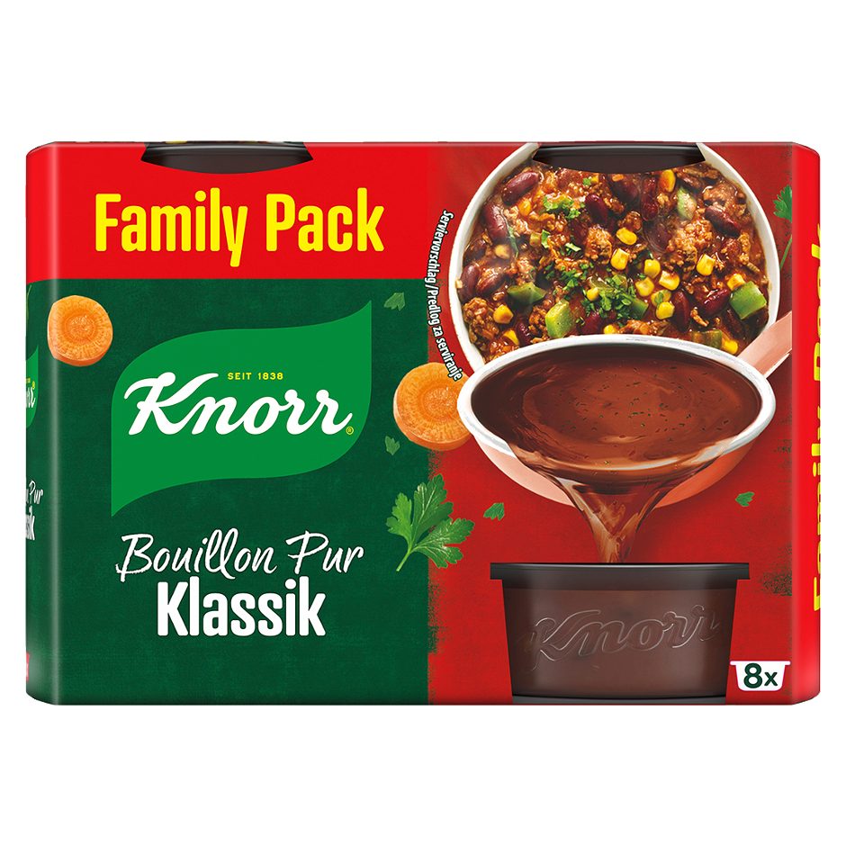Knorr Bouillon Pur Klassik Family Pack 8x28g 224 G