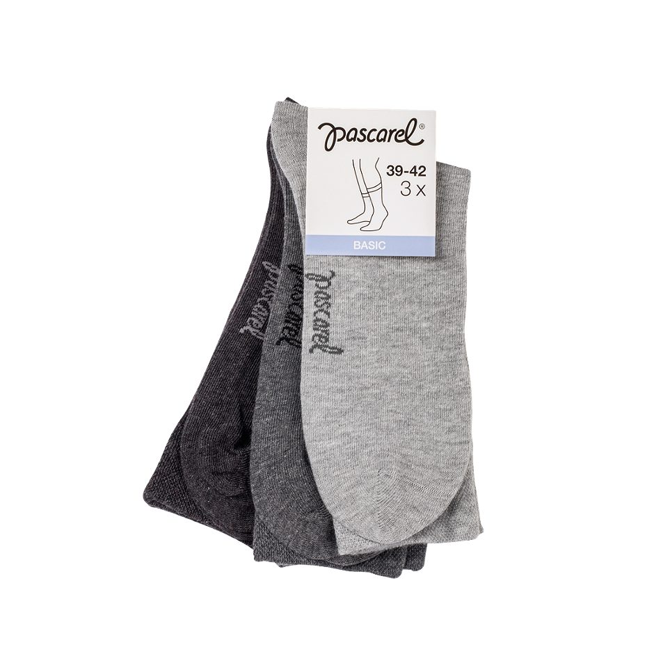 pascarel Herren Socken grau, 39/42 3er